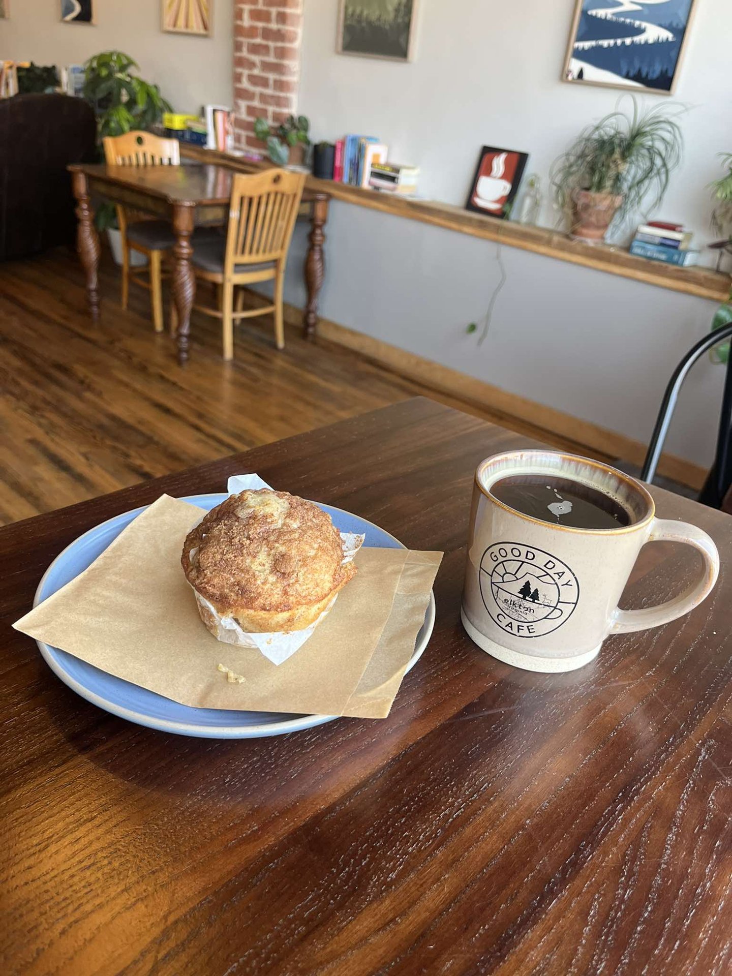 Cold Brew + Blueberry Scone